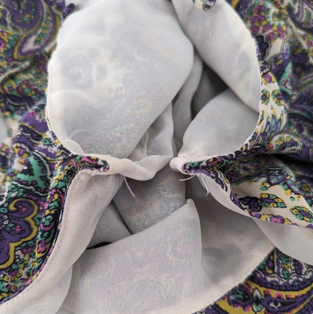 J.Crew Blouson Silk Dress in Royal Paisley Size 8 - Picture 14 of 16